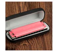 Harmonica 10 Hole Harmonica 10 Hole Adult Beginner Student Entry C Harmonica Musical Instrument (Color : Pink C tone)