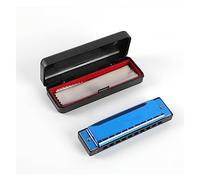 harmonica 10 Hole Harmonica Beginners Get Started Playing Ten Hole Harmonica (Color : Blue)