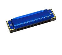 Harmonica 10 Hole Harmonica In C Major For Beginners And Adults Learning On Their Own(Blue)