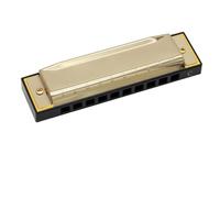 Harmonica 10 Hole Harmonica In C Major For Beginners And Adults Learning On Their Own(Gold)