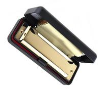 harmonica 10 Holes 20 Tone C Matte Gold Harmonica Harp Mouth Organ Stainless Steel Musical Instrument For Beginner