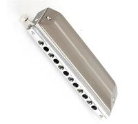 Harmonica 12-hole C Key Exquisite Silver Chromatic Harmonica Stainless Steel Cover Feels Comfortable In Hand