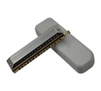Harmonica 16 hole 64 note chromatic harmonica an instrument for adult performance and practice(Bk)