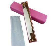 Harmonica 24 Hole Diatonic Harmonica An Instrument For Music Lovers And Beginners(Red)