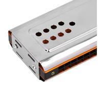 Harmonica, 24 Hole Double Side Harmonica, C and G Key Tremolo Mouth Organ with Carry Box for Professional Performances, Music Making, and Stage Use