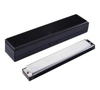 Harmonica 24 hole harmonica diatonic C major musical instrument for music lovers(Bk)