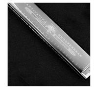 Harmonica 24-hole polyphonic harmonica in C key for beginners(Silver)