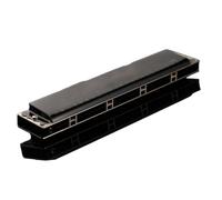 Harmonica 24 Hole Polyphonic Professional Performance Classroom Teaching Beginners And Adults C(Black C tone)