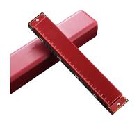 Harmonica 24 Holes 28 Holes Professional Performance Double String C Major Weighted Adult Beginners(24-hole polyphonic c tone red)
