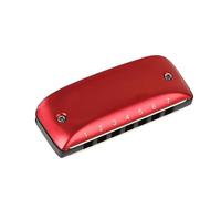Harmonica 7-hole Blues Harmonica Blues Harp Woodwind Instrument Red/Green/Purple/Blue/Pink/Yellow Available(Red C)