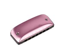 Harmonica 7-hole Blues Harmonica Blues Harp Woodwind Instrument Red/Green/Purple/Blue/Pink/Yellow Available(Pink C)