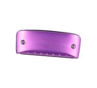 Harmonica 7-hole Blues Harmonica C/D Key Blues Harp Suitable For Beginners Woodwind Instrument(Purple C)