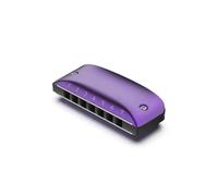 Harmonica 7-hole blues mini harmonica a beautiful gift with free lanyard easy to play instrument (A Bb G F D C key)((Key 0f Bb))