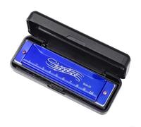Harmonica A 10 Hole 20 Note C Chromatic Harmonica Is A Suitable Instrument For Music Lovers(Blue)