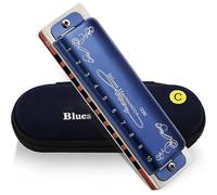 Harmonica Adults Harmonica 10 Holes 20 Tones Diatonic Blues With A Case(Key of C)