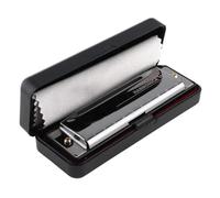 Harmonica Beginners Adults 10 Holes 20 Tone Portable Harmonica Blues(Black)