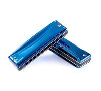 Harmonica Blue Harmonica Chromatic Scales For Beginners And Adults(Key of Low F)