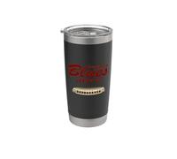 Harmonica Blues Harp Jazz Design Stainless Steel Insulated Tumbler