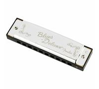 Harmonica C, Fender Blues Deluxe Diatonic 10-hole Harmonica with Case