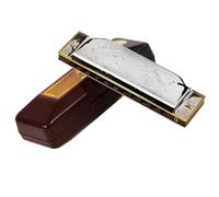 Harmonica C Key 10 Hole Diatonic Bronze Blues Harmonica With Case Suitable For Beginners