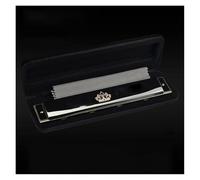 Harmonica C Key 24 Hole Major Full Scale Double Tremolo Beginner Harmonica For Musical Instrument Accessories With Case harmonica(Black)