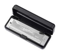 Harmonica C Major 10 Hole Harmonica Diatonic Scale 20 Musical Instrument(Silver)
