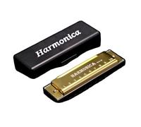 Harmonica C Major 10 Hole Harmonica Is Suitable For Beginners(Gold)