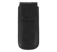 Harmonica Case Black PU Leather with Thick Lining, Travel | Flexible Lid, Splash Resistant Wear Resistant Finish, for Musicians and Gigging Musicians on Move
