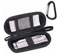 Harmonica Case for Hohner Special 20 for Marine Band for Tombo for Blues Harp Universal 10 Hole Blues Harmonica - Hard Travel Protective Carrying Storage Bag, Box Only (Black)