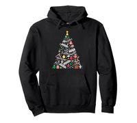 Harmonica Christmas Tree Lights Xmas Womens Mens Kids Pullover Hoodie