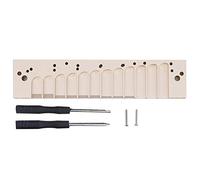 Harmonica Comb 12 - Hole Chromatic Scale for 270D 270 LA12 TOOTS, Aluminum Alloy Metal Comb with Screws and Screwdrivers, Replacement Part for Improved (Gold)