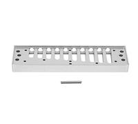 Harmonica Comb for SP20, 10 - Hole Blues Harp Comb Part, Aluminum Alloy Harmonica Accessory with Rounded Edges and Round Mouthpiece, Fine Polished Surface for Comfortable Pl (Silver)