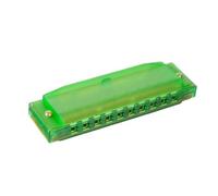 Harmonica Comb Shaped C Tune Plastic 10 Holes For Beginners(Green)