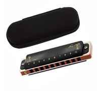 harmonica Diatonic Harmonica 10 Holes 20 Tones Harp Mouth Organ Harmonica With Black Cover Standard Harmonica (Color : Key of Ab)