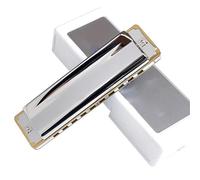 Harmonica Diatonic Harmonica Reed 10 Holes Major Blues Harp Professional Armonica Alu Comb Mouth Organ Instrumentos(C Tone)