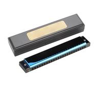 Harmonica Diatonic Key Of C 10 Holes 24 Tones Harmonica Blues For Beginners Professional(Blue)