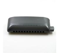Harmonica For Beginner 12-hole Chromatic Harmonica Plastic Cover Phosphor Bronze Reeds(Black,A Tone)