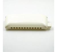 Harmonica For Beginner 12-hole Chromatic Harmonica Plastic Cover Phosphor Bronze Reeds(Yellow,G Tone)
