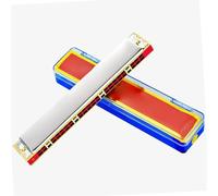 Harmonica For Beginner 24 Holes Tremolo Harmonica Key Of C Thickened Stainless Steel Cover Harmonica