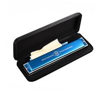 Harmonica For Beginner 28 Hole Harmonica C Key Octave/Tremolo Professional Mouth Harmonica Mini Musical Instruments(Tremolo BL)