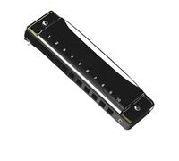 Harmonica For Beginner Blues Harmonica Blues 10 Hole C Tune Beginner Ten Hole Professional Performance-level Instrument(Up Black)