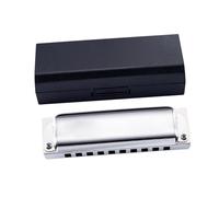 Harmonica For Beginner Metal Diatonic Harmonica 10 Holes Blues Small Harmonica Beginners Portable Mouth Harp Aldult Music Instruments(EB Tone)
