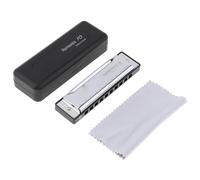 Harmonica For Beginner Professional Diatonic Harmonica 10 Holes 20 Tone Key Of C Gold Color Blues Jazz Rock Folk Music(10 hole)