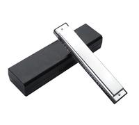 Harmonica For Beginner Tremolo Harmonica 24 Holes C Key Professional Mouth Harmonica Mini Mouth Harp Professional Musical Instrument(G Tone)