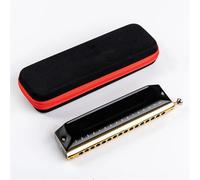 Harmonica For Beginner Upgrade Chromatic Harmonica 16 Hole 64 Tone Key Of C Professional Chromatic Mouth Organ Harmonica For Adults(ABS comb)