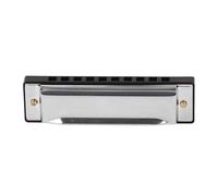 Harmonica for Beginners Adults, Diatonic Harmonica Aluminum Alloy 10 Hole C Key Portable Mouth Organ Musical Instrument, Guitar Accessories
