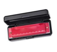 harmonica Harmonica 10 HOLE HARMONICA EASY TO LEARN ESTABLISH MUSICALITY Folk World WIDELY SPACED NOTES (Color : R)