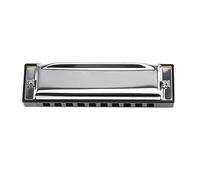 Harmonica Harmonica 10 Holes 20 Tone C Silver Harmonica Diatonic Mouth Organ Musical Instrument Stainless Steel