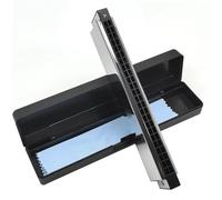 Harmonica Harmonica 24 Hole Polyphonic Harmonica Professional Tremolo Harmonica For Beginners(A)