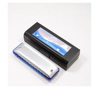 Harmonica Harmonica Beginner Blues 10 Hole C Key(Dark blue)